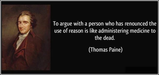 Thomas Paine on Resoning with the Dead