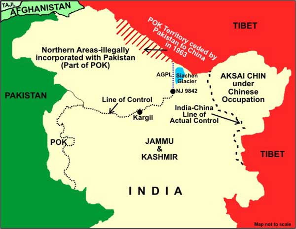 Kashmir and Jammu Map