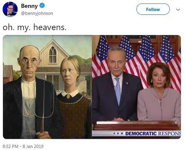 Pelosi Schumer American Gothic