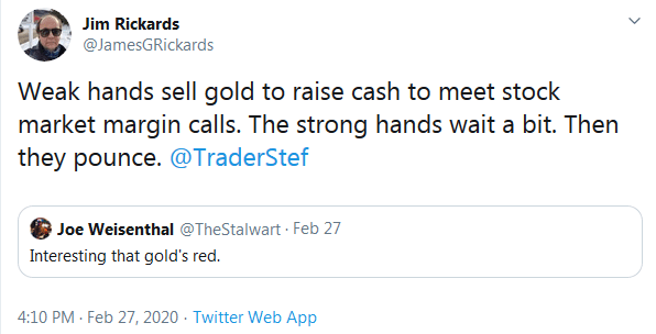 Jim Rickards on Margin Calls vs Gold