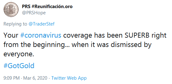 TraderStef Coronavirus COVID19 Pandemic Coverage Recognition