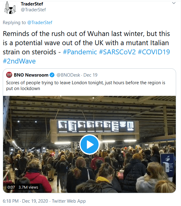 Rush Out Of UK Dec. 19, 2020