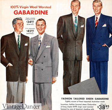1953 Virgin Wool Men's Suit Advertisement