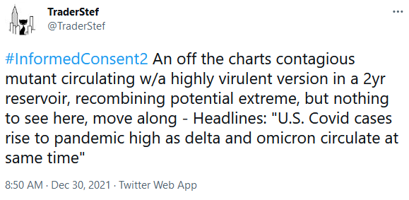TraderStef on Twitter on Omicron Delta Recombinant