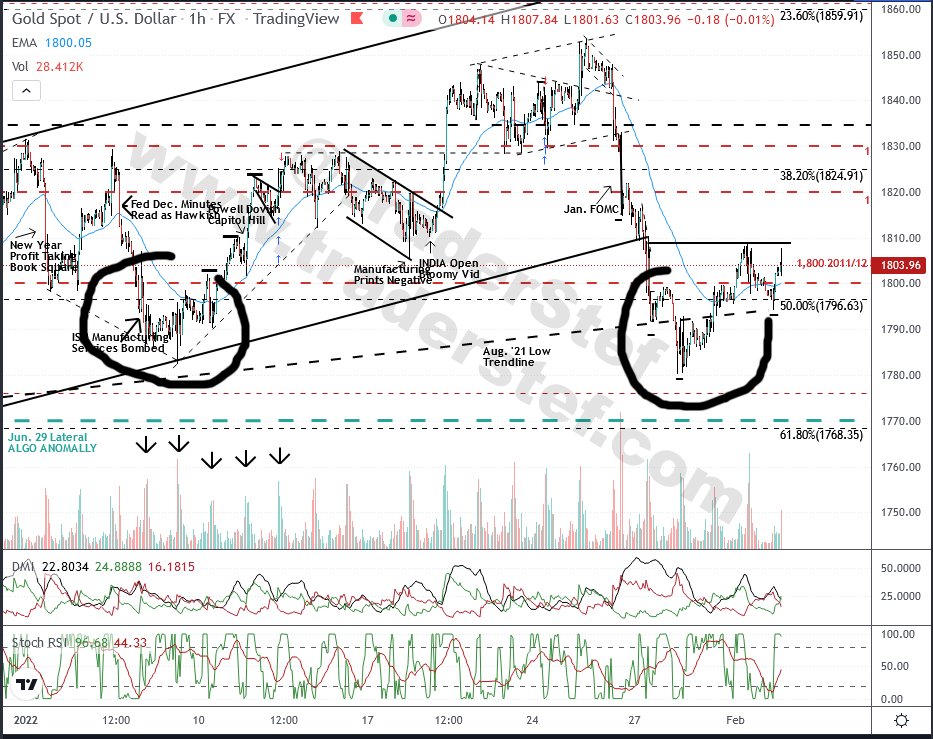 The Dip Buying at Shallow Dips Under $1,800 - Technical Analysis by TraderStef Feb. 2, 2022 8:45am ET