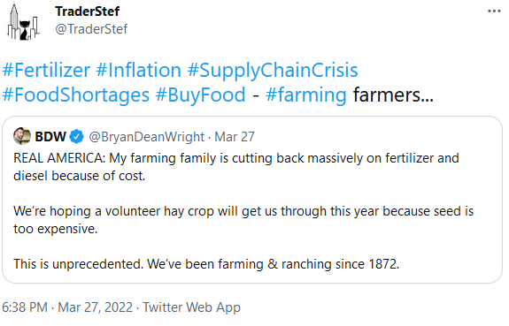 Brian Dean Wright Twitter on Family Farm Inflation Impacts