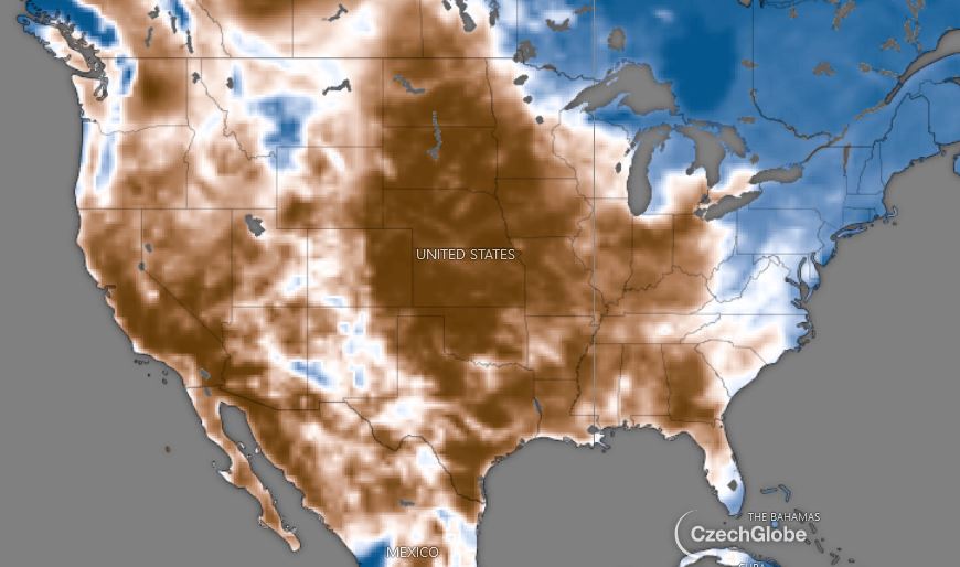 U.S. Soil Moister Map Oct. 22, 2022
