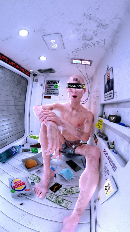 WEF AI Woke Apartment Pod