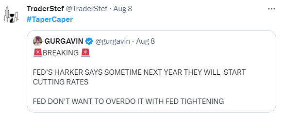 Fed's Harker on Cutting Interest Rates in 2024