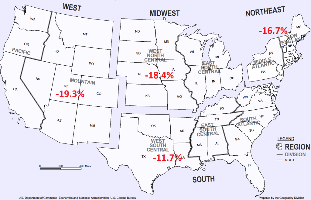 2023 U.S. Home Sales by Region 3Q23