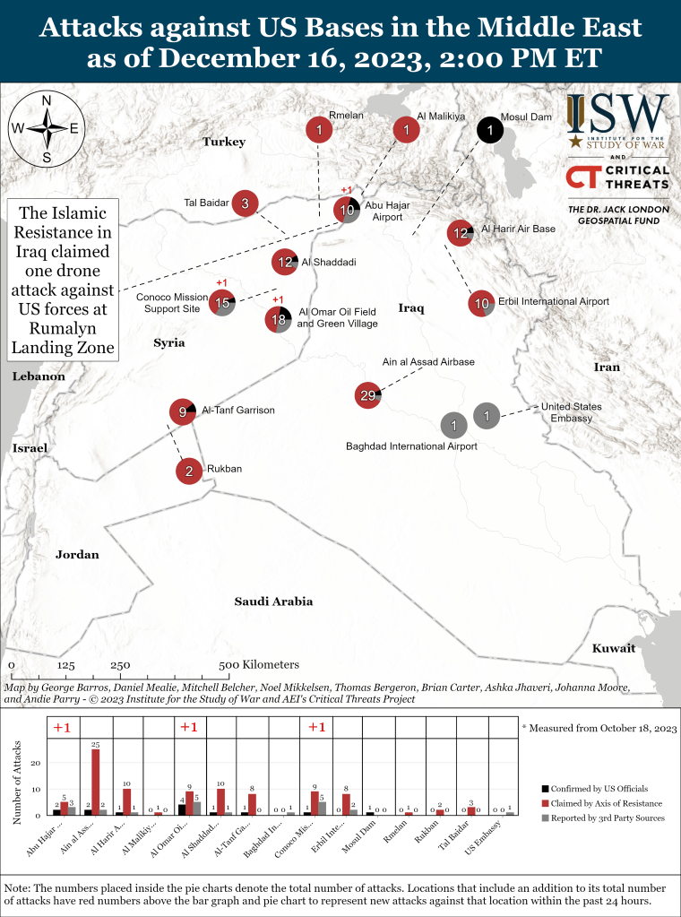 Attacks on U.S. Bases in Middle East – ISW, Dec. 16, 2023