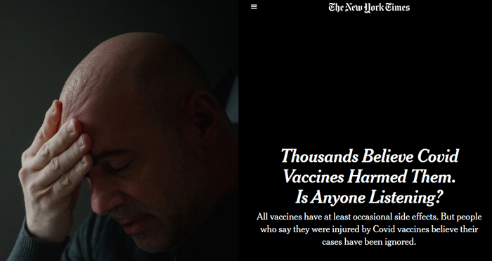 Thousands Believe Covid Vaccines Harmed Them, Is Anyone Listening? – NYT, May 3, 2024