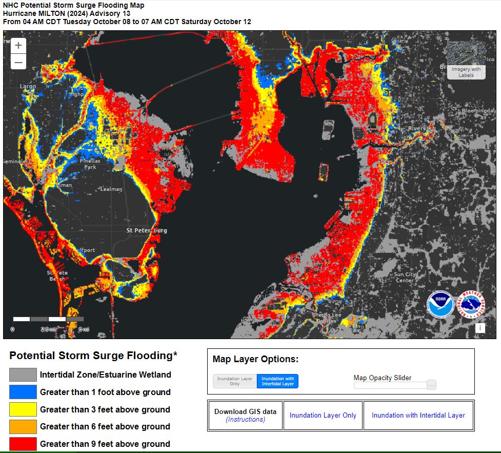 Tampa Bay Storm Surge Inundation Map – NHC